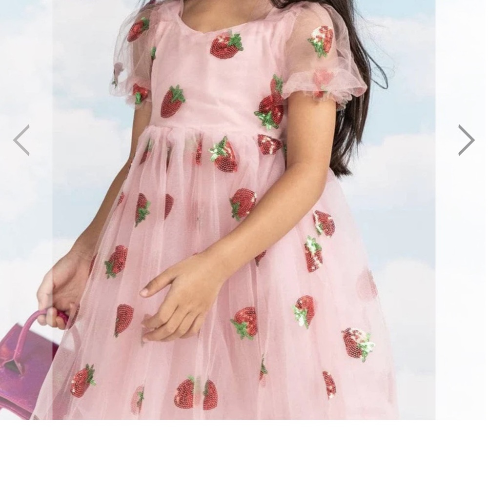 NWT sold out Lola and the Boys strawberry dress size 8